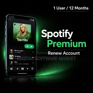Spotify Premium – 1 User Renew Account | 12 Month Subsription