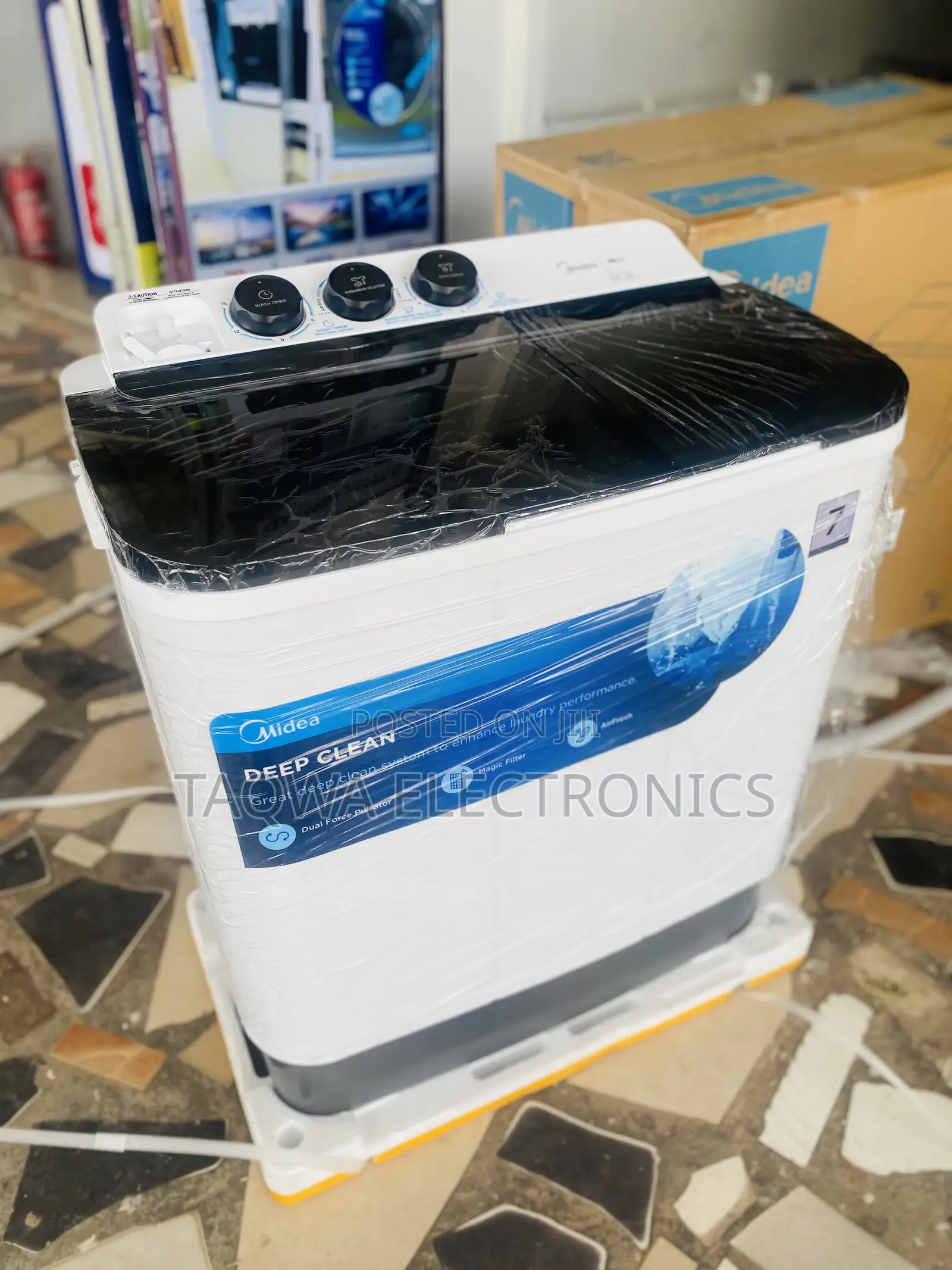 Top Load Semi Automatic Midea 7kg Washer Machine
