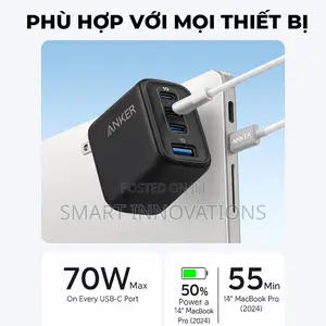 Anker Zolo Charger (70w, 4-port, Pd 3.0)