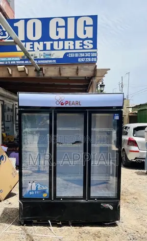 Shop Adorable Pearl 3 Door Electric Display Fridge(Pvc-1540-28ab).