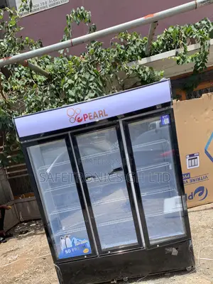 Check Out 3 Doors Glass Display Fridge 950 Liters Pearl