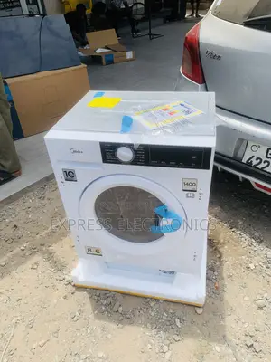 Lovely New Mfa06d80b/W 8kg Front Load Wm Midea.
