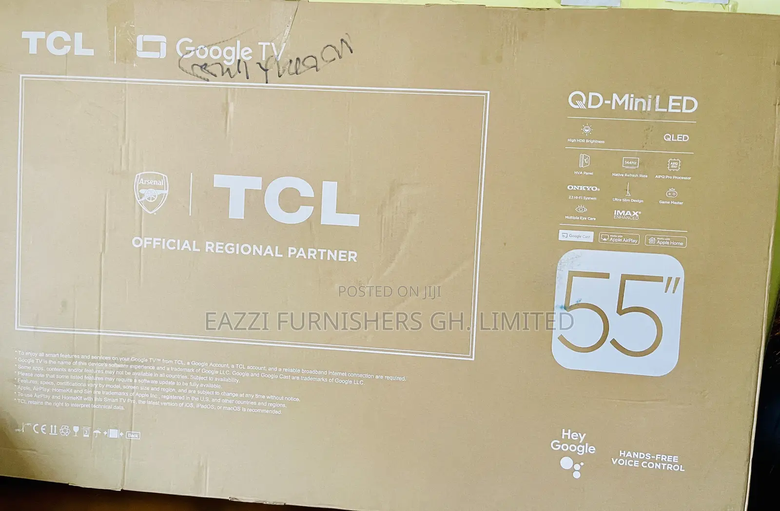 75 / 65 Inche Uk TCL Mini Led Qled High 144 Hz Gaming TV Uhd Smart HDR