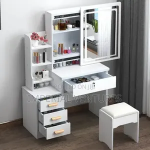 White Quality Dresser With Sections