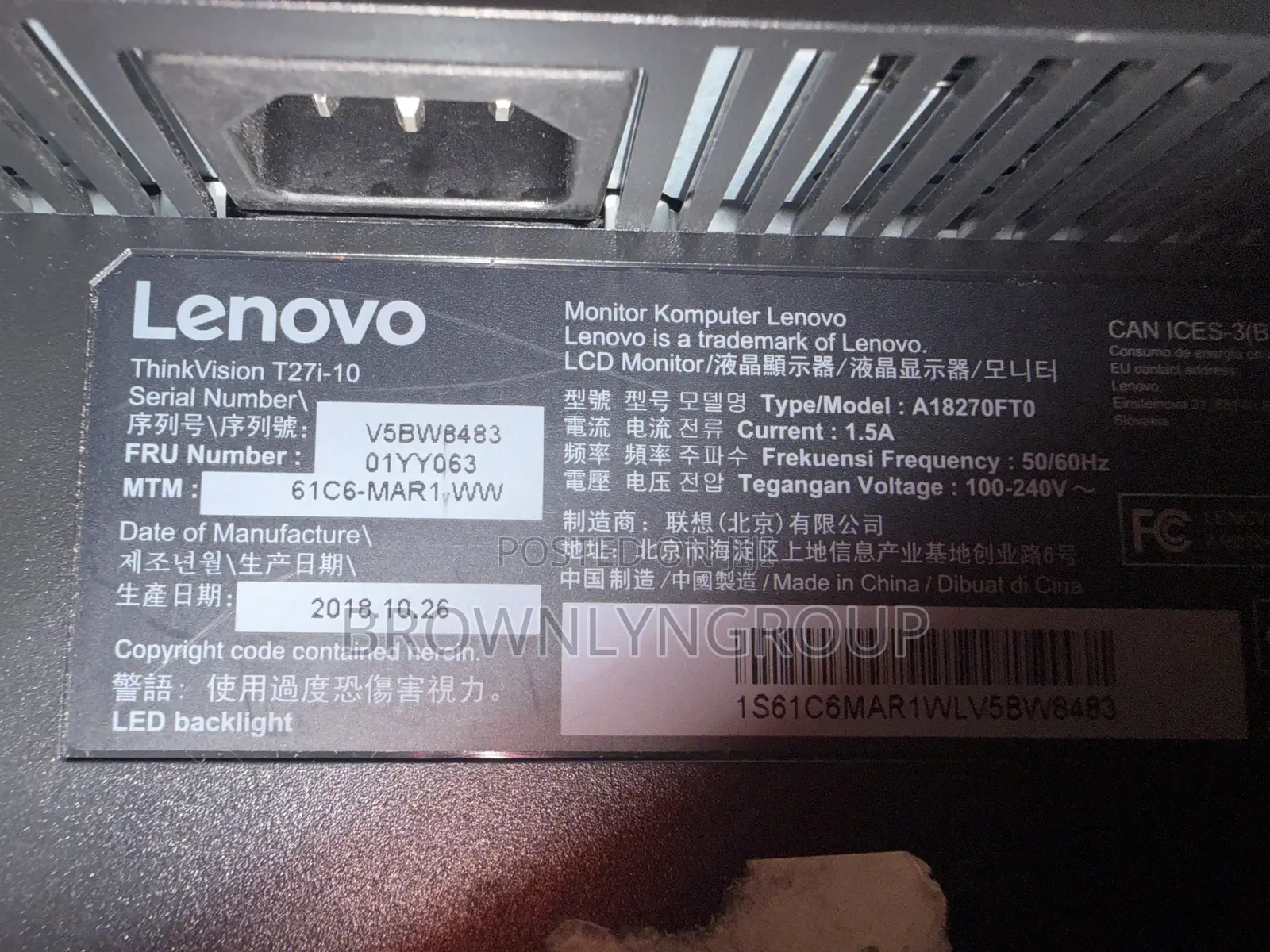 27” Ips Edgeless Lenovo