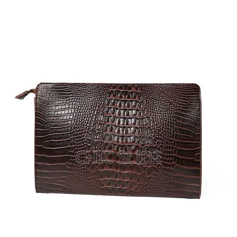 Crocodile Leather Pouch