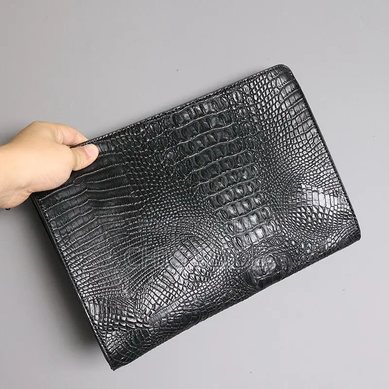 Crocodile Leather Pouch