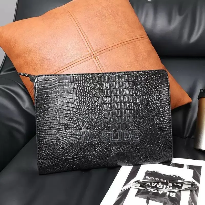 Crocodile Leather Pouch