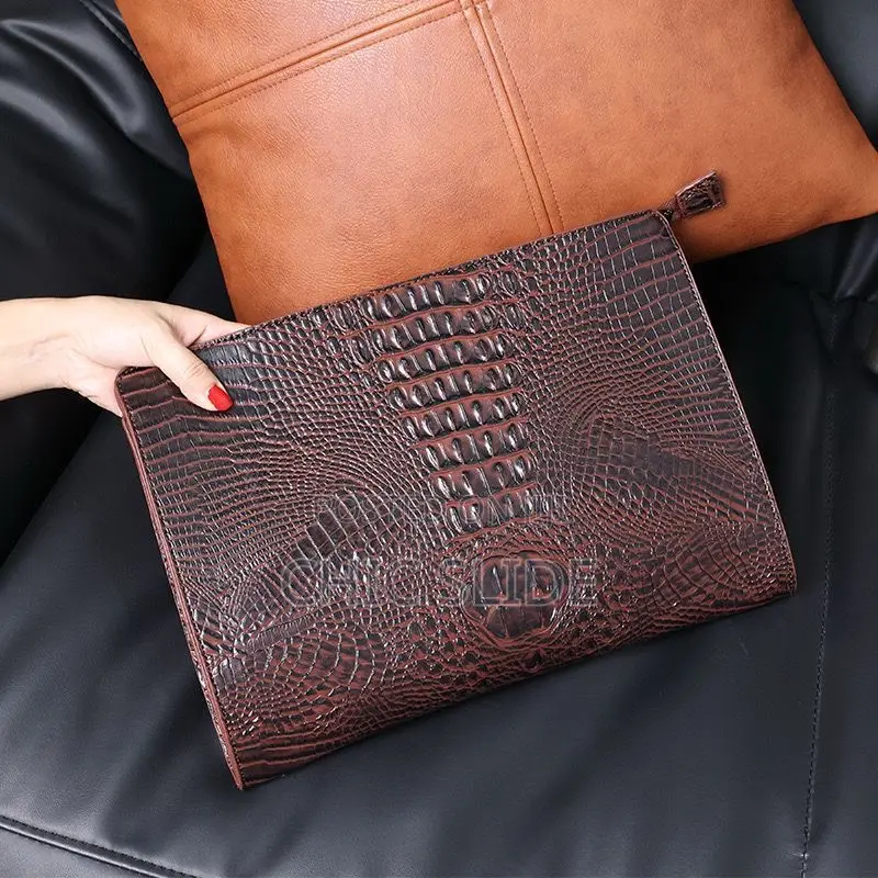 Crocodile Leather Pouch
