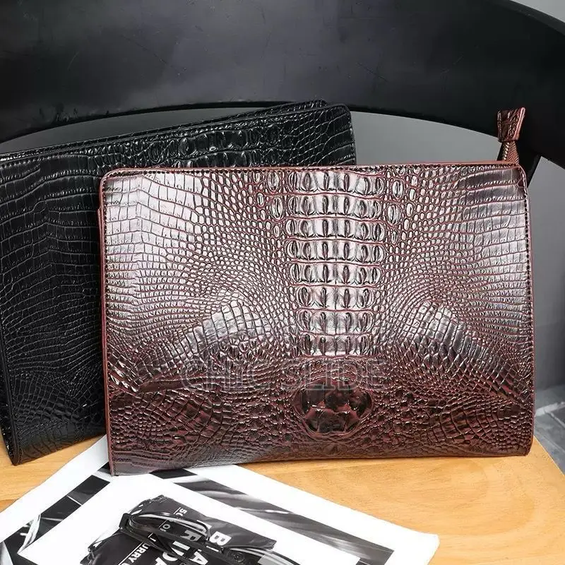 Crocodile Leather Pouch