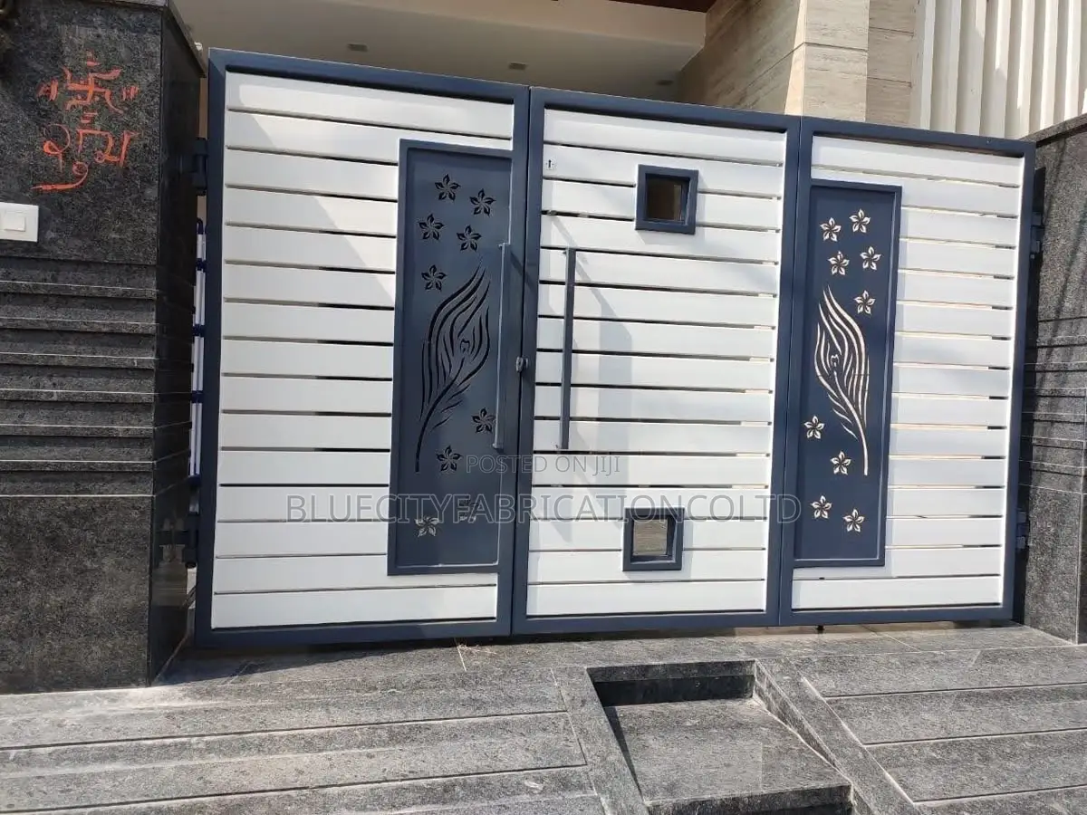 Galvanized Main Gate With Small Door Within