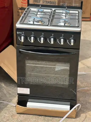 Pearl Gas Cooker 50*50 Oven,Grill, Top Stainless and Top Led Glass