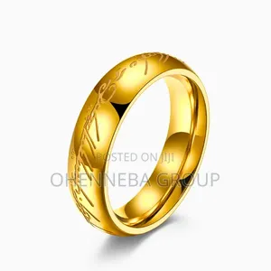 Gold Plated Dark Night Luminous Stainless Steel Ring