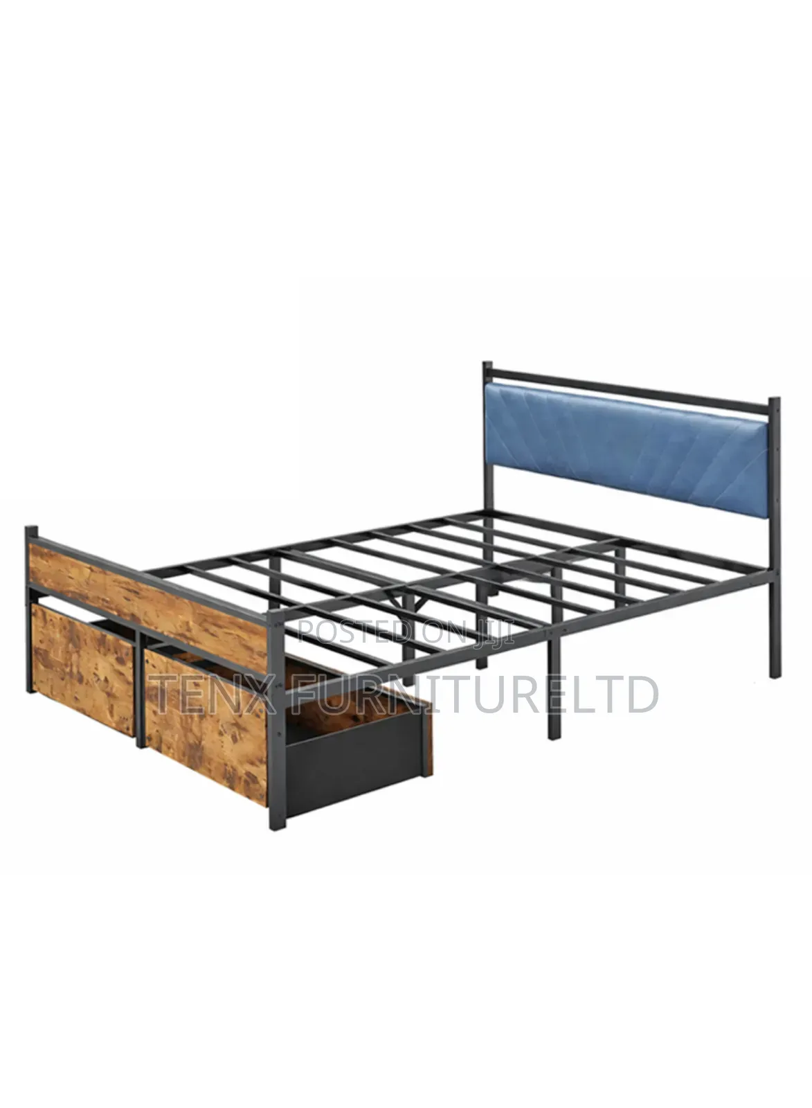 Metal Bed With Storage