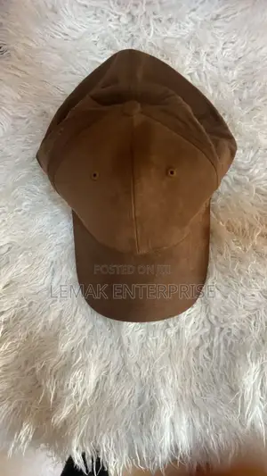 Brown Suede Baseball Cap
