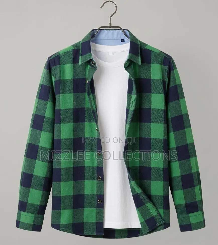 Gentlemen Checked Long Sleeves Shirt M-3xl