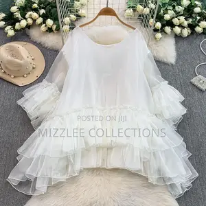 Classic White Free Dress for Ladies
