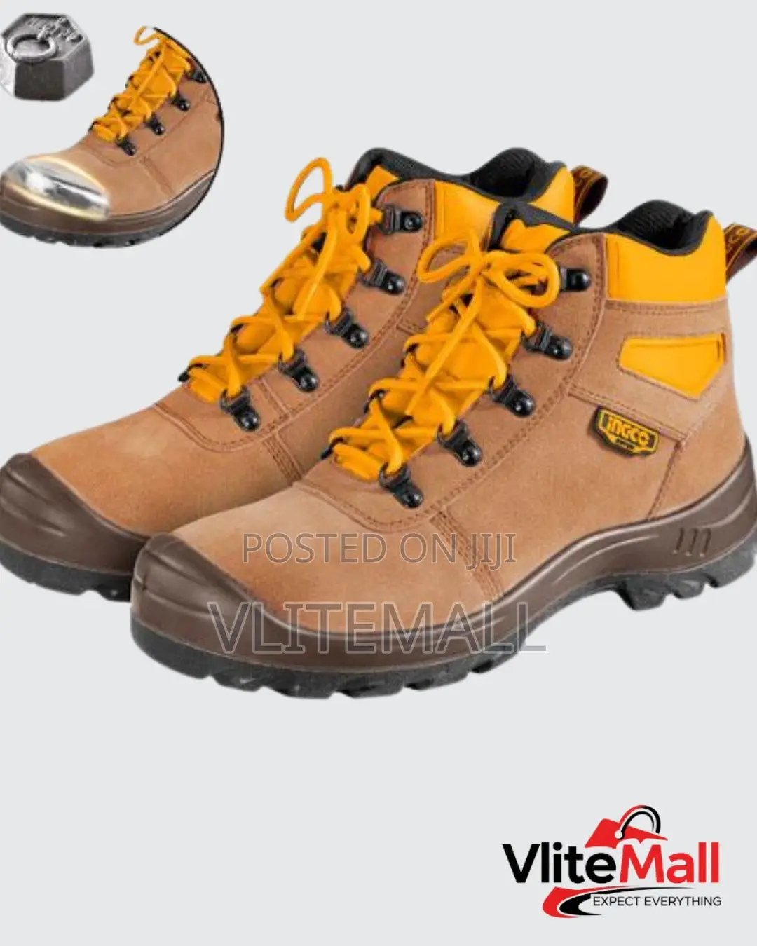 Ingco Ssh02sb Safety Boots – Brown