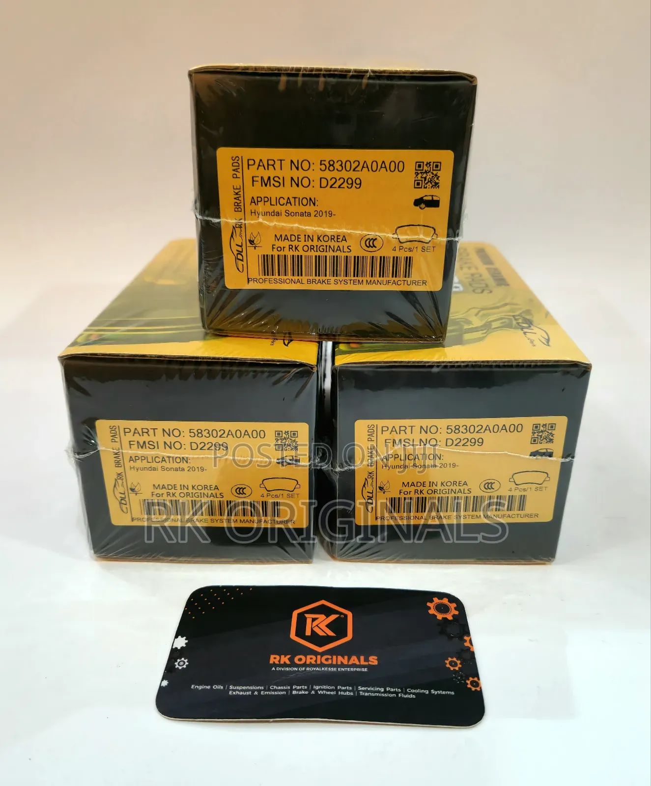 Sonata 20-26/Tucson 22-26//Niro 23-25/Sportage 21-25 Back Brake Pad