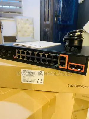 Xpaces Ai Smart 16-Port Poe + 2uplink Gigabit, 2 SFP Port Switch