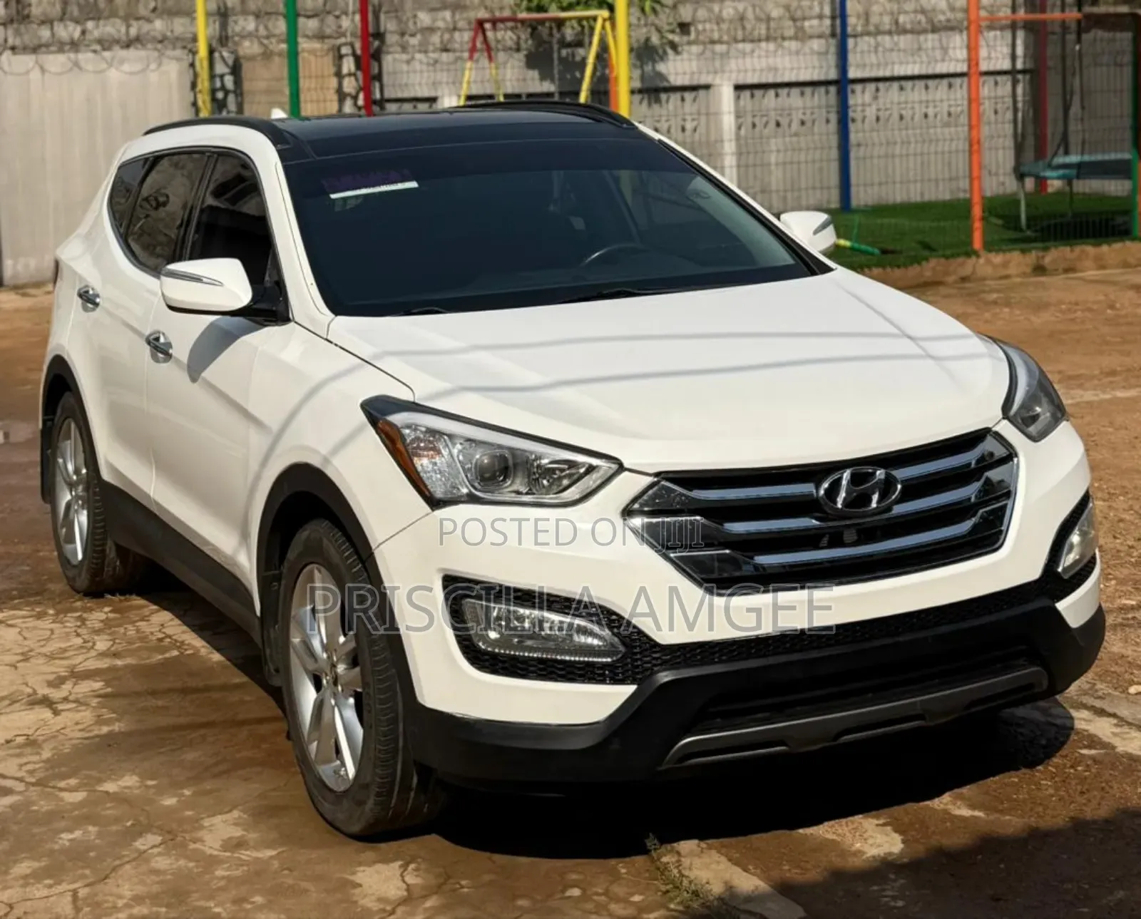 Hyundai Santa Fe Limited 4dr SUV (3.3L 6cyl 6A) 2015 White