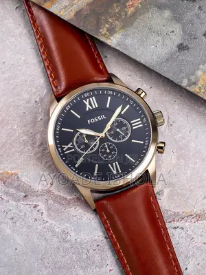 Fossil Flynn Chronograph Brown Leather Watch Bq2261