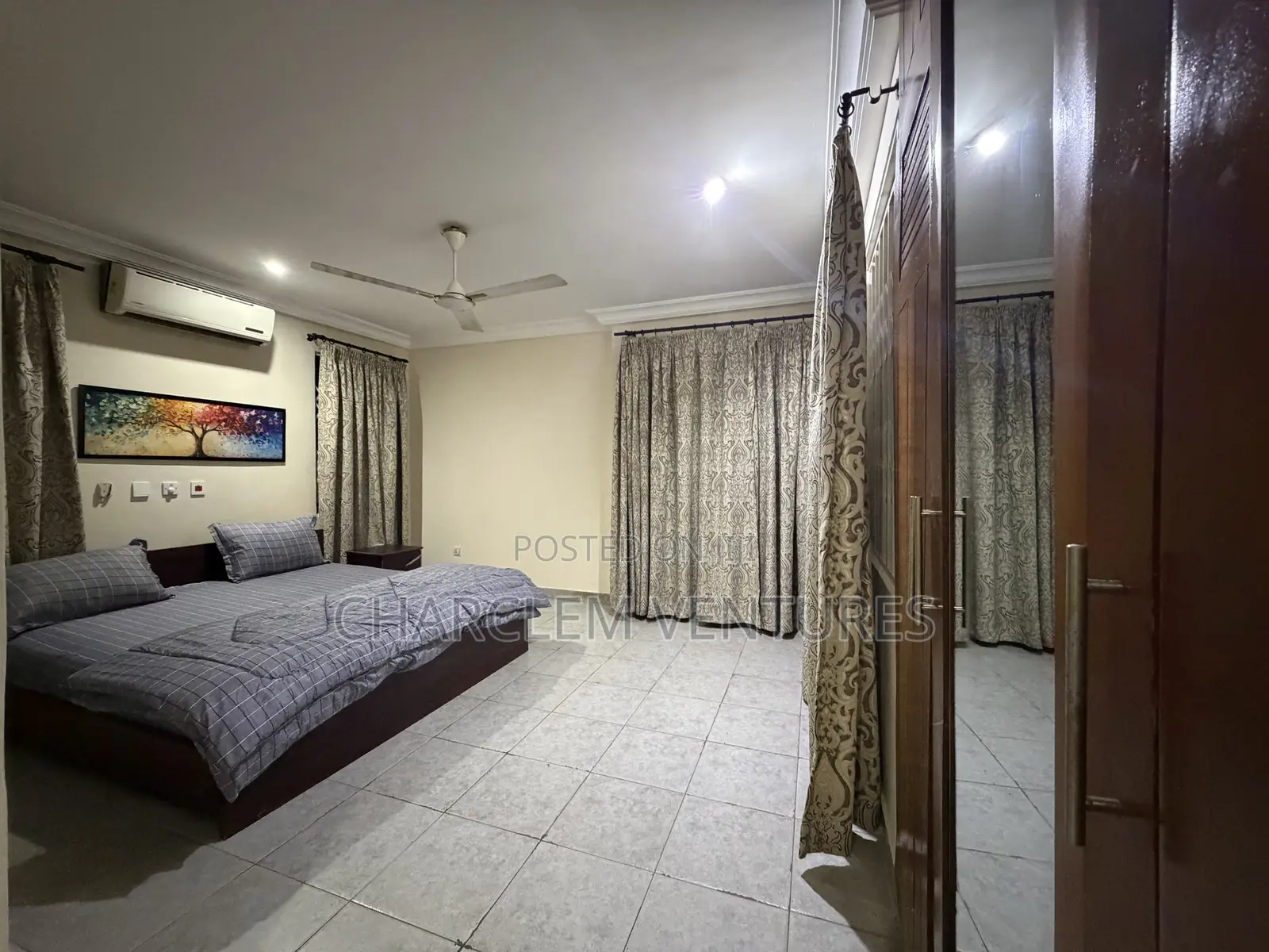 Furnished 3bdrm Apartment in Charclem Ventures, East Legon for rent