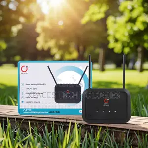 Olax 4g Lte Ax8 Pro Universal Rechargeable Router - Black