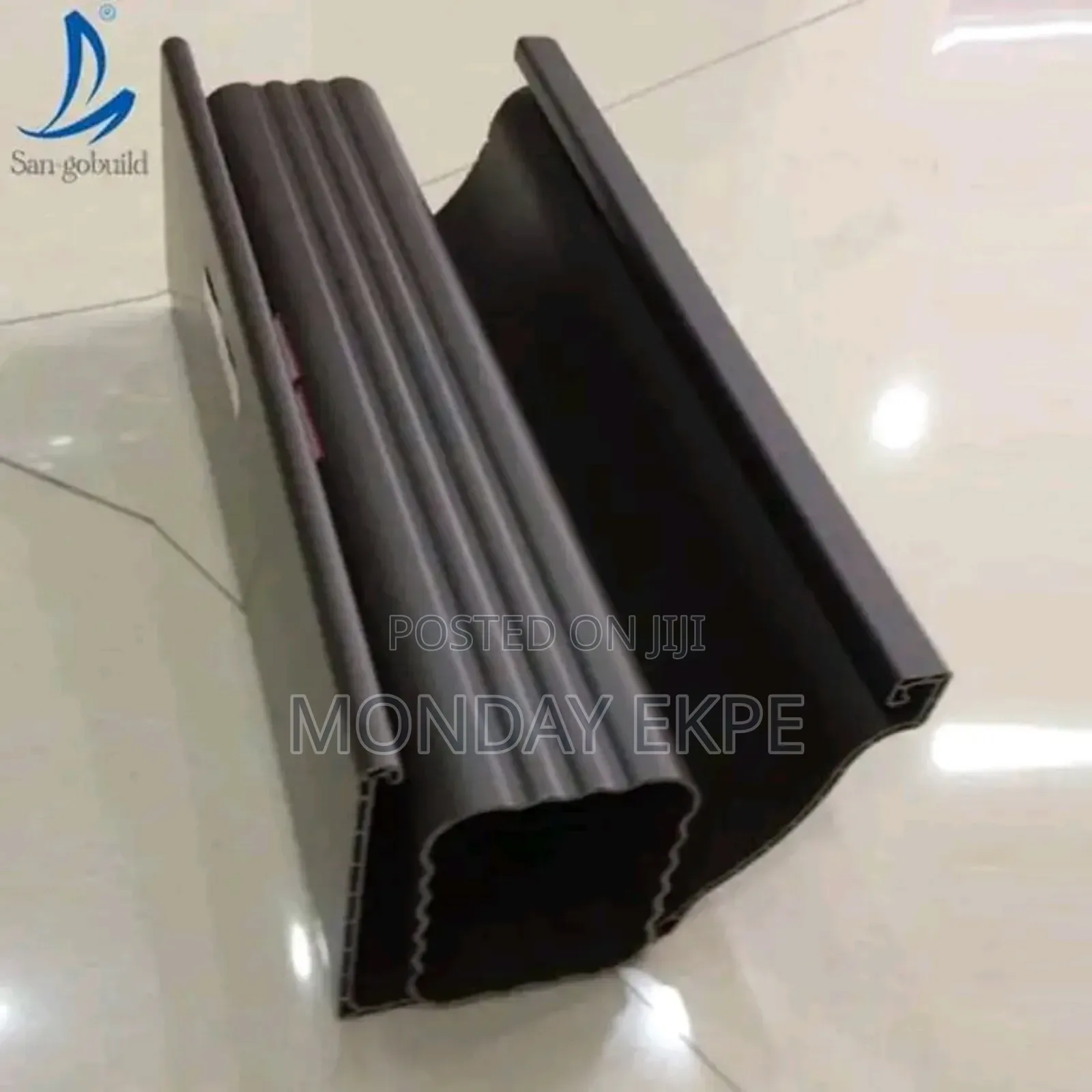 Brown PVC Rain Gutter and Accessories