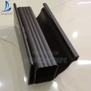 Brown PVC Rain Gutter and Accessories