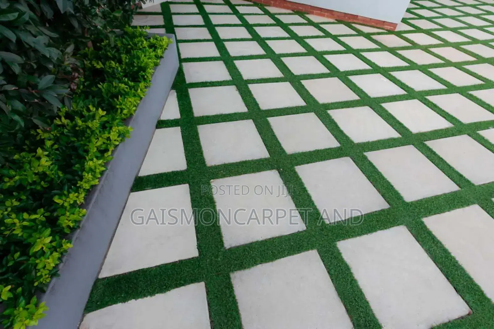 Grass Carpet Pool Installation