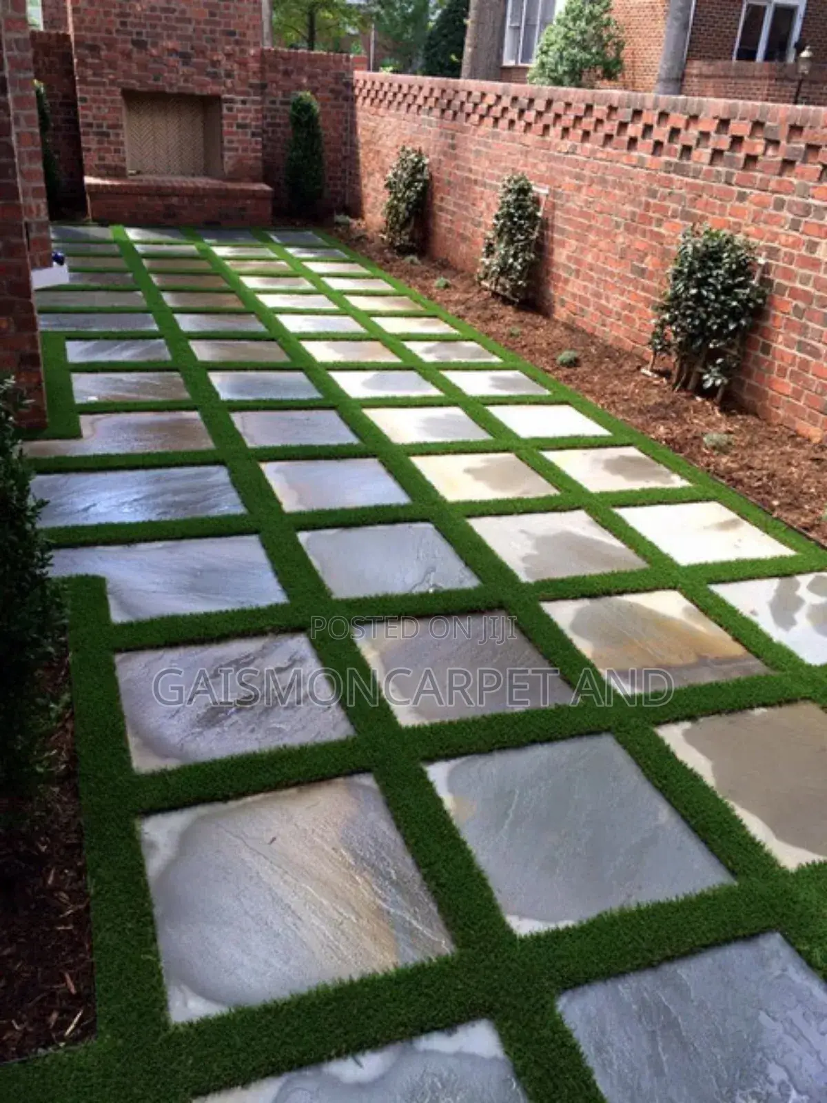 Grass Carpet Pool Installation