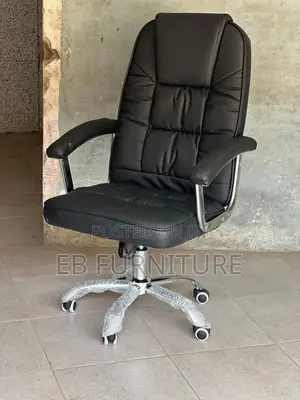 Leather Office Chair With Armrest