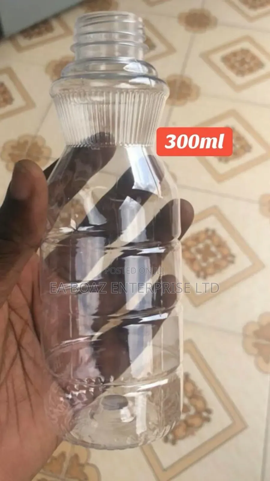 Sobolo, Drinking Water, Honey Transparent Plastic Bottles With Caps