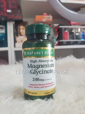 Nature's Bounty High Absorption Magnesium Glycinate Supplements 240mg