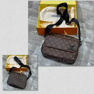 Louis Vuitton Monogram Macassar S Lock Messenger Bag