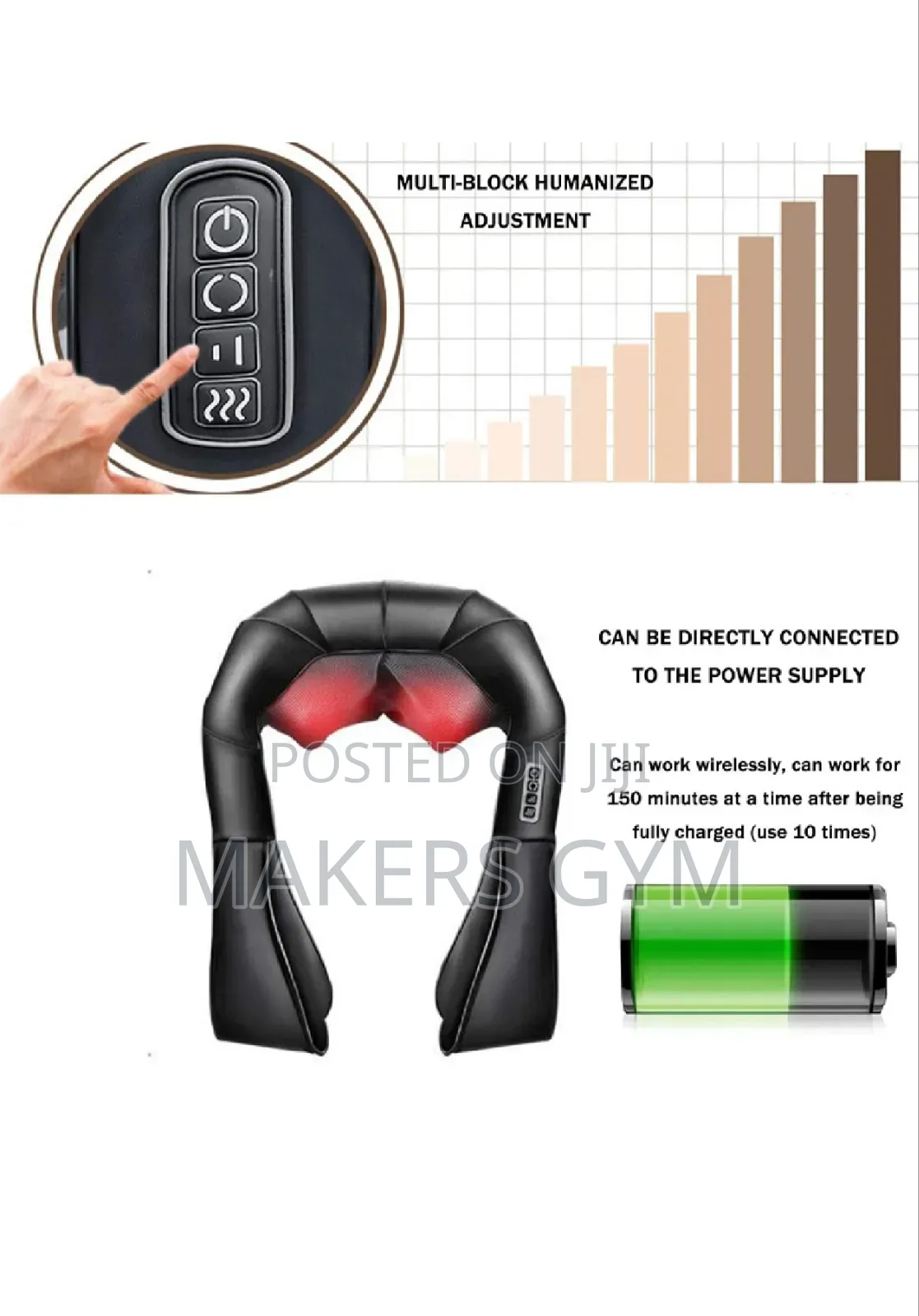 Kneading Full-Body Electric Massager With Heat Therapy Intelligent
