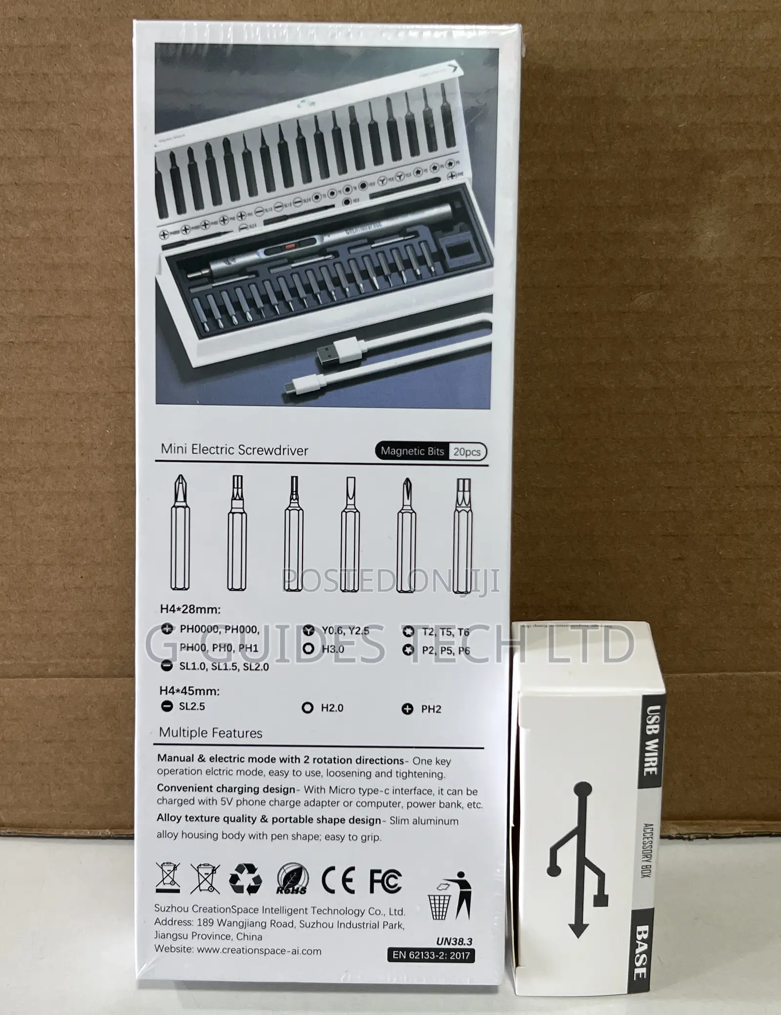 Creationspace Mini Electric Screwdriver Set 20-in-1
