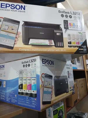 Epson Printer Ecotank L3251 Print Scan Photo Wirelsss