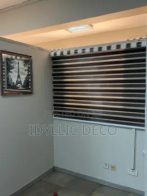 Excellent Brown Cream Zebra Blinds