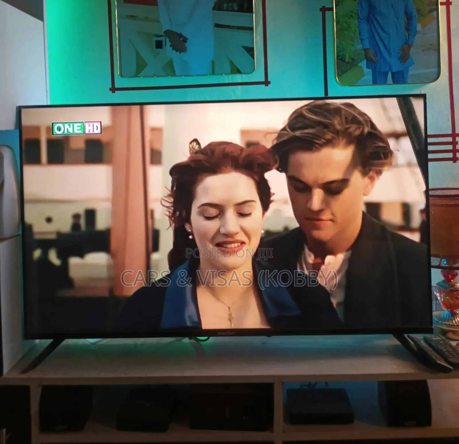 43" Slightly Used Sunny Walk TV With Rubber Cover and Box