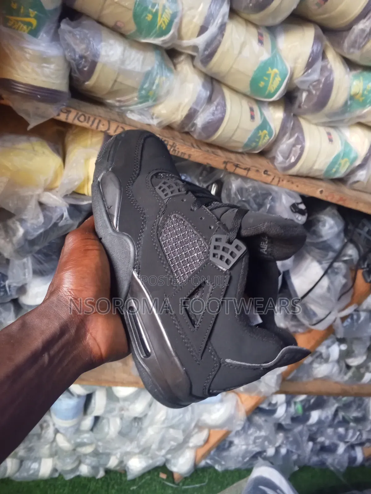 Air Jordan 4 Sneakers–Black,Gh 300 |Sizes 38–45 | Quality Sneakers