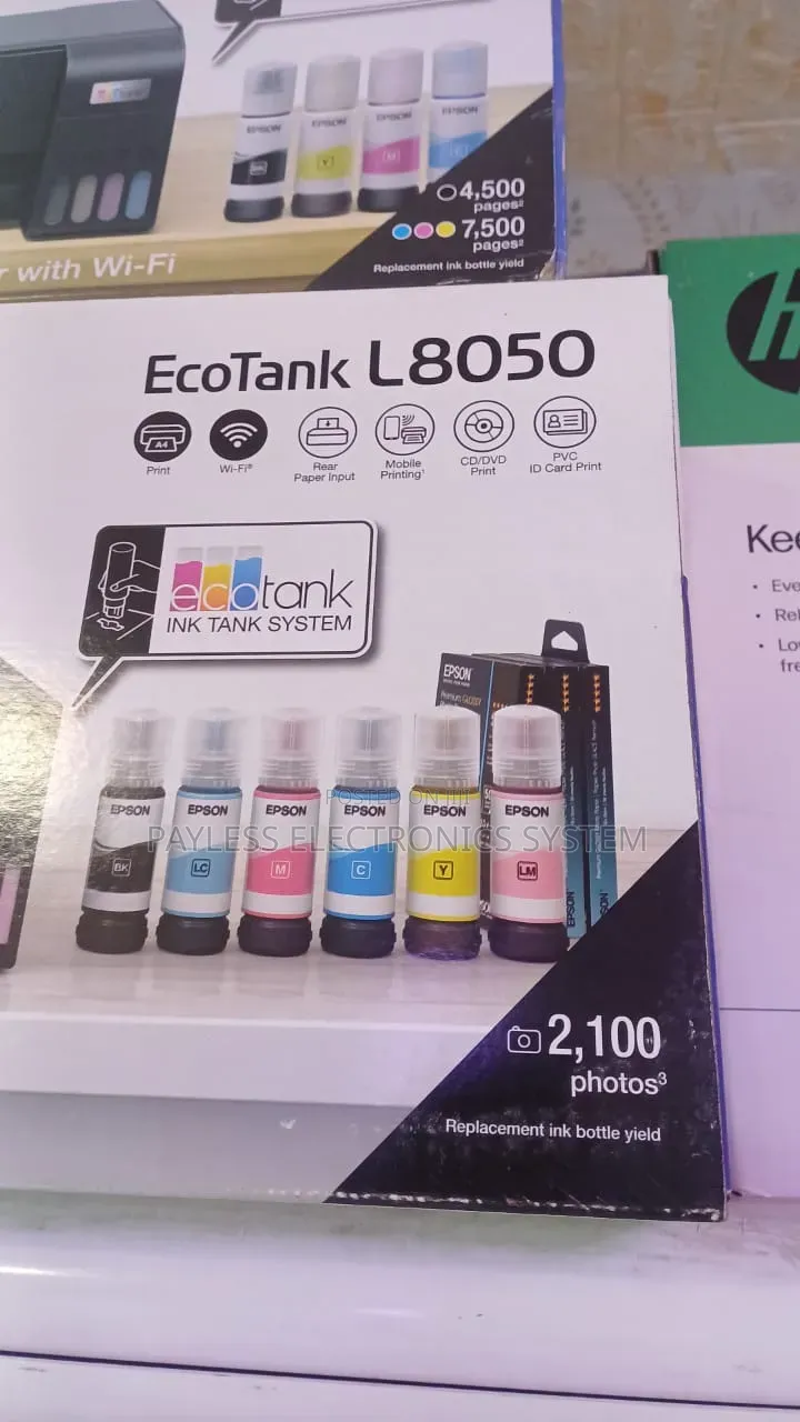 Ecotank L8050 A4 Wi-Fi Ink Tank Photo Printer