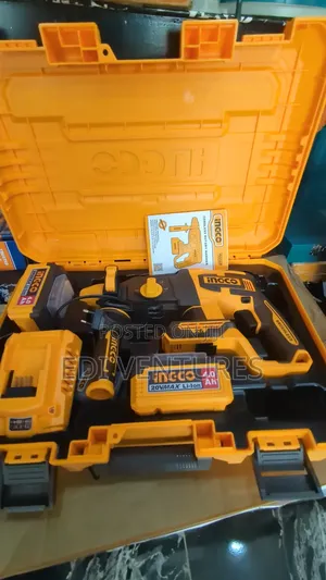 Ingco Cordless Rotary Hammer 20v - 26mm + 2 Batteries