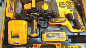 Ingco Cordless Rotary Hammer 20v - 26mm + 2 Batteries