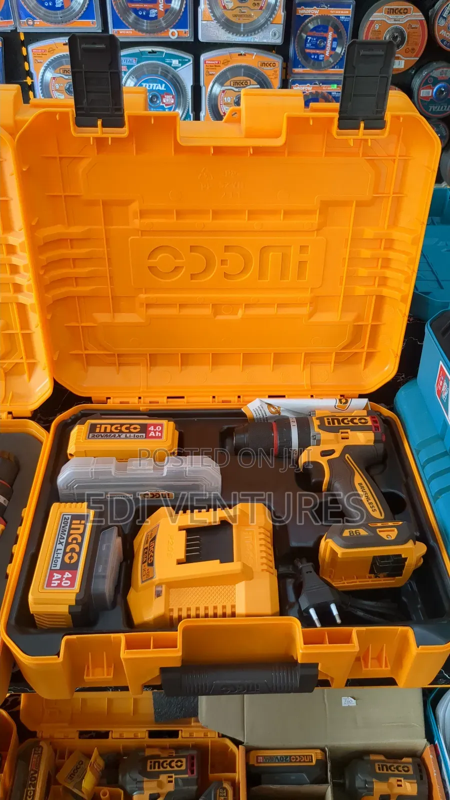 Ingco Cordless Impact Brushless Drill 86nm