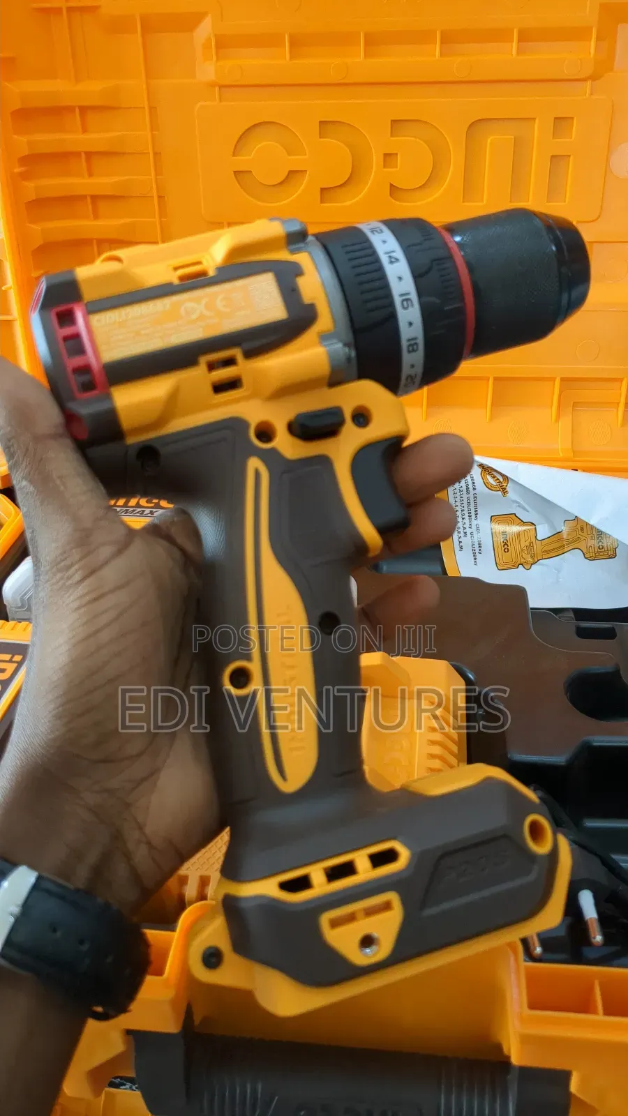 Ingco Cordless Impact Brushless Drill 86nm