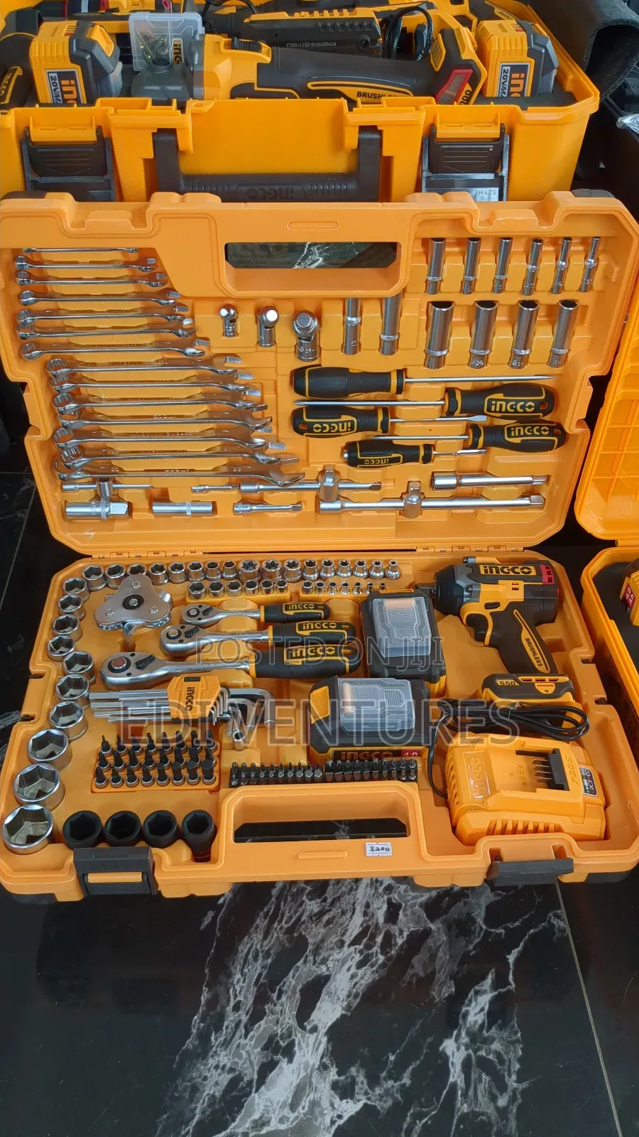 172 PCS Cordless Impact Wrench and Tools Set