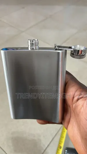8oz Stainless Silver Hip Flask