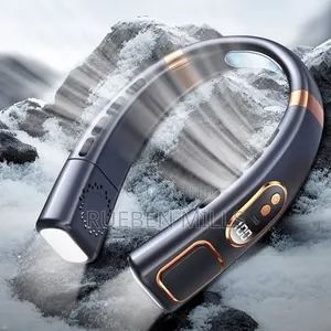 Phantom Black Executive Five Speed Levels High Power Fashion Neck Fan